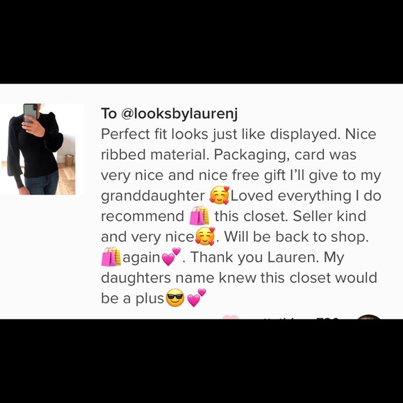 DENMARK White Puff Sleeve Fitted Ribbed Sweater - Picture 9 of 10